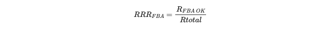 FBA Return Recovery Rate formula